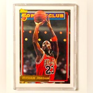 1992-93 Topps Michael Jordan 50 Point Club Card #205 Chicago Bulls NBA HOF